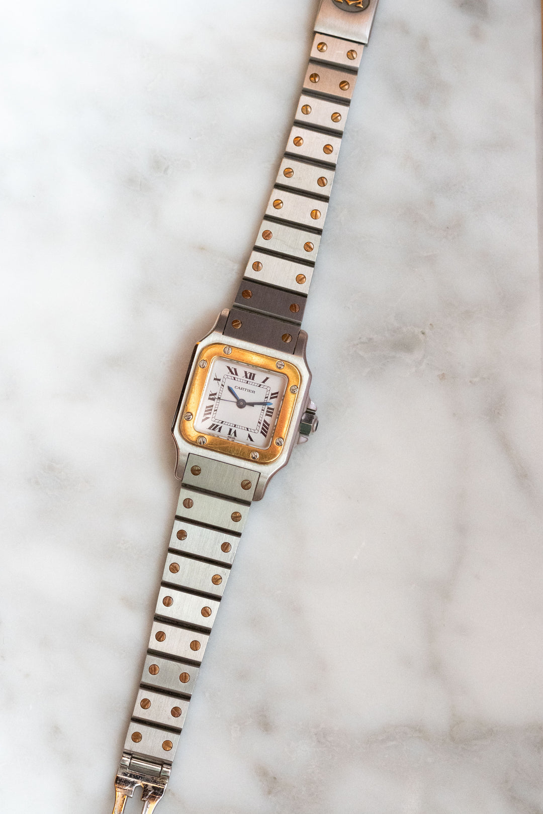 CARTIER カルティエ サントスカレ SMサイズ コンビモデル Ref.0902