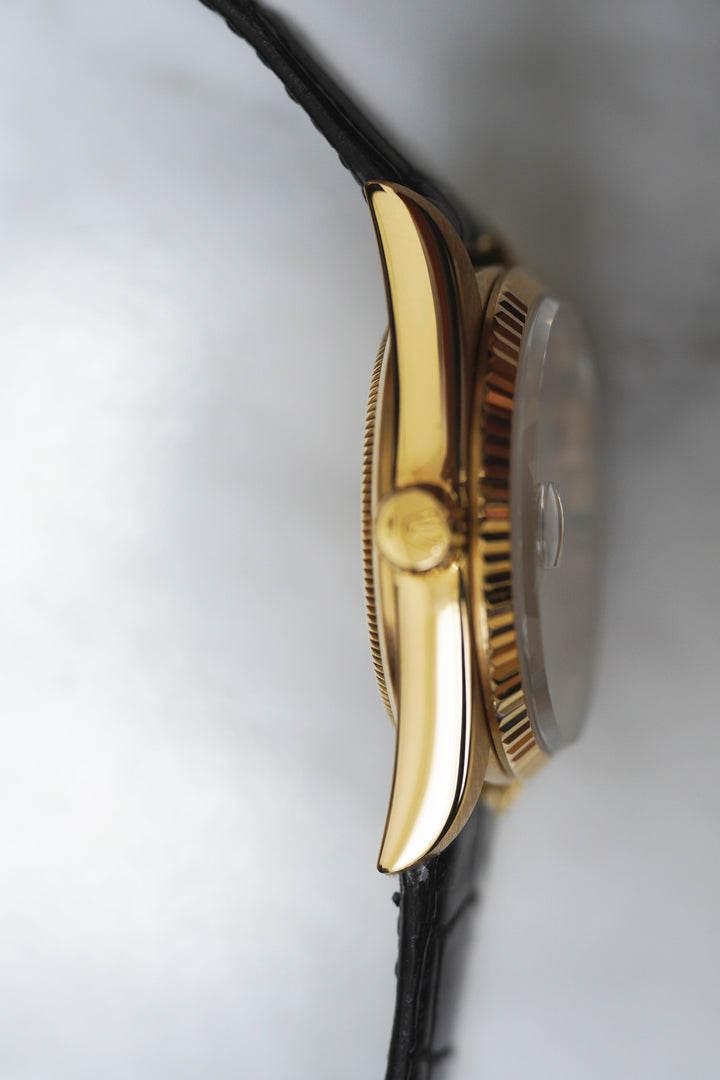 ROLEX ロレックス デイトジャスト 18KYG Ref.16018 ボイラーゲージ アイボリーダイヤル