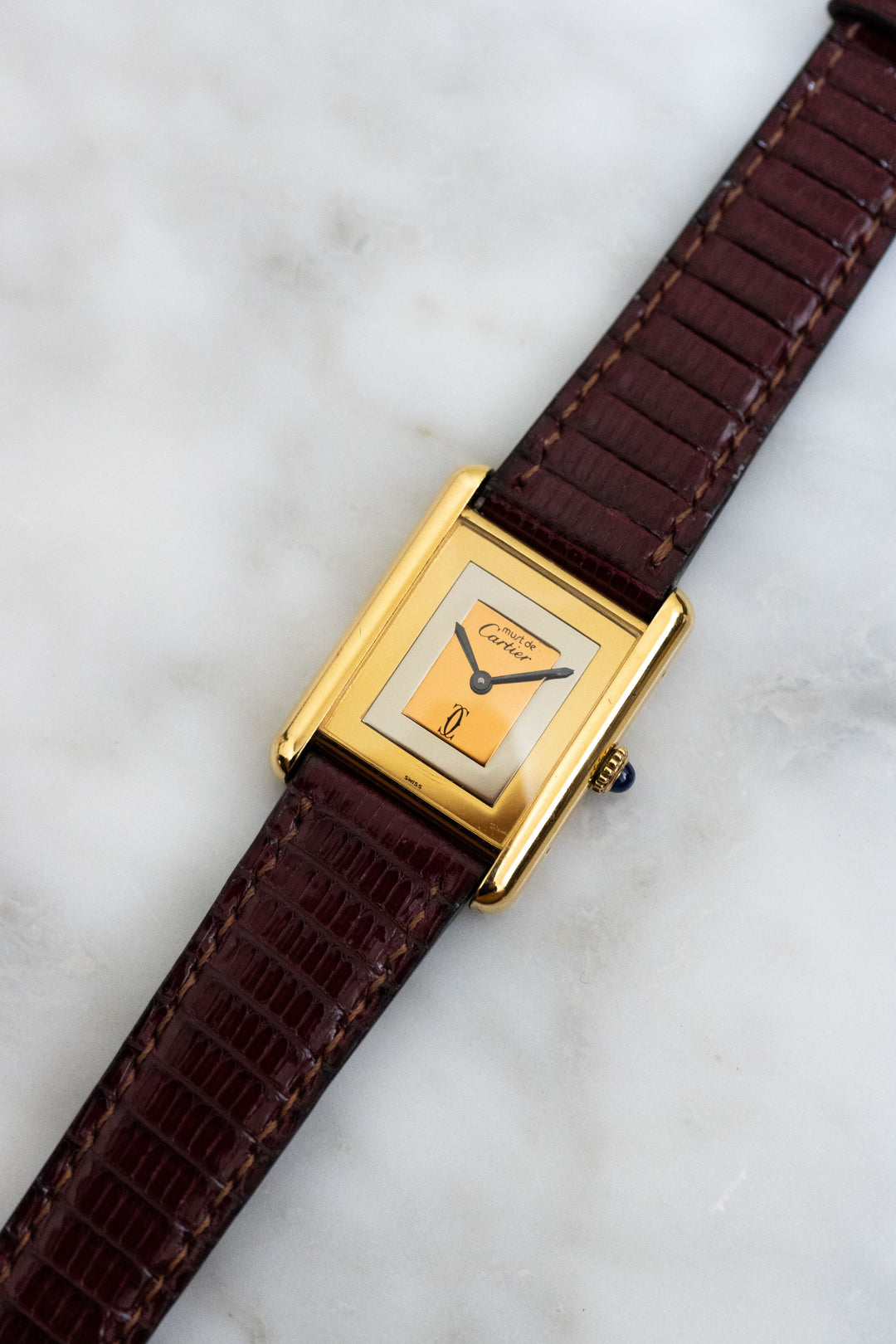 CARTIER カルティエ マストタンク LMサイズ マルチカラー 手巻き