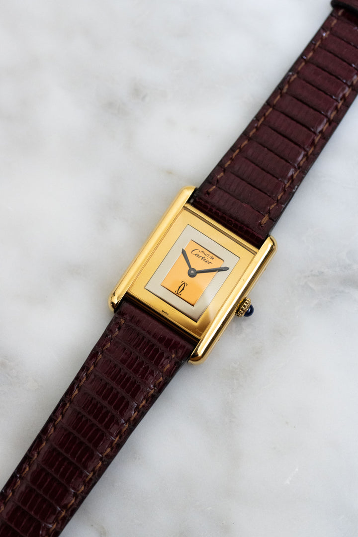 CARTIER カルティエ マストタンク LMサイズ マルチカラー 手巻き