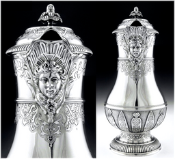 専用カルディヤック極上彫金純銀ミネルヴァホールマークポットセット1830gチコニ アンティークシルバーポット（antique silver pot） – タグ 