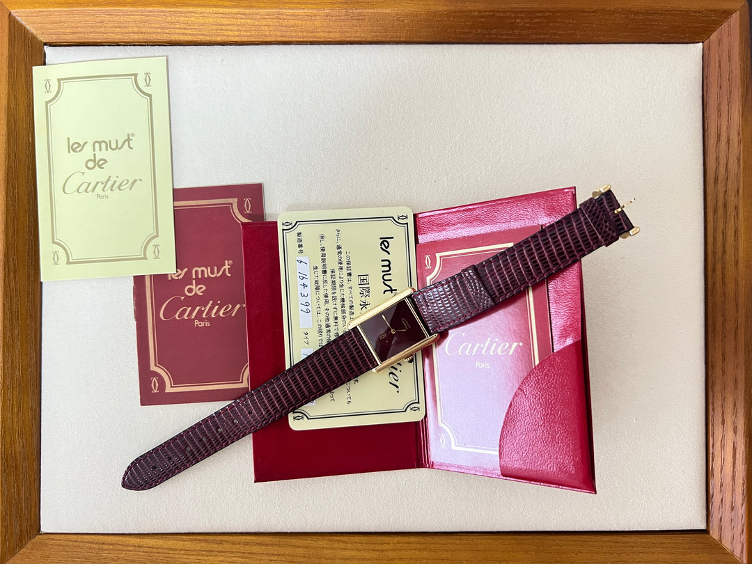 マスト ドゥ カルティエ タンク スターリングシルバーに18金ヴェルメイユ　LMサイズ