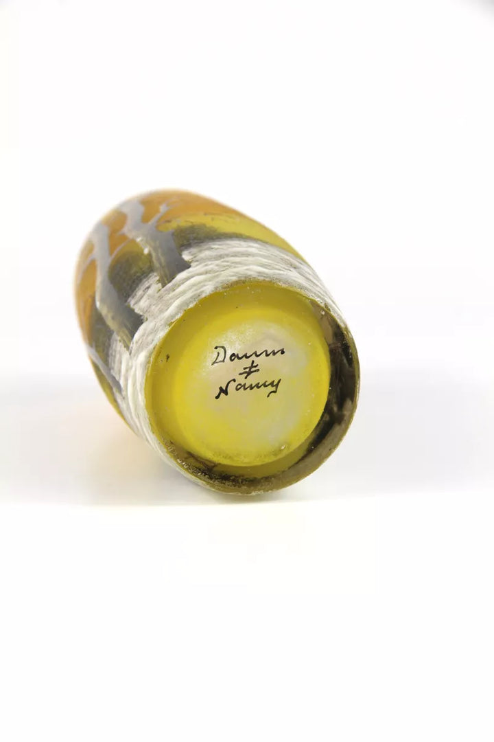 ドーム兄弟（ドームナンシー）冬の風景が描かれた花瓶