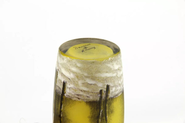 ドーム兄弟（ドームナンシー）冬の風景が描かれた花瓶