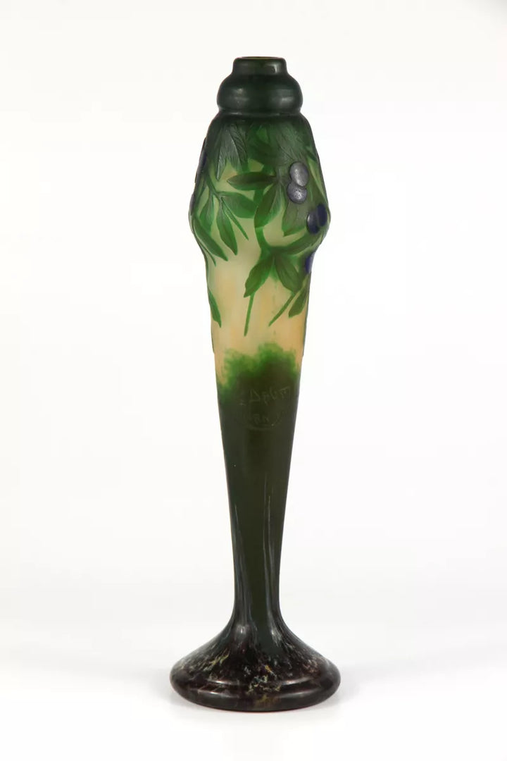 ドーム兄弟（ドームナンシー）スピノサスモモの実が描かれた花瓶