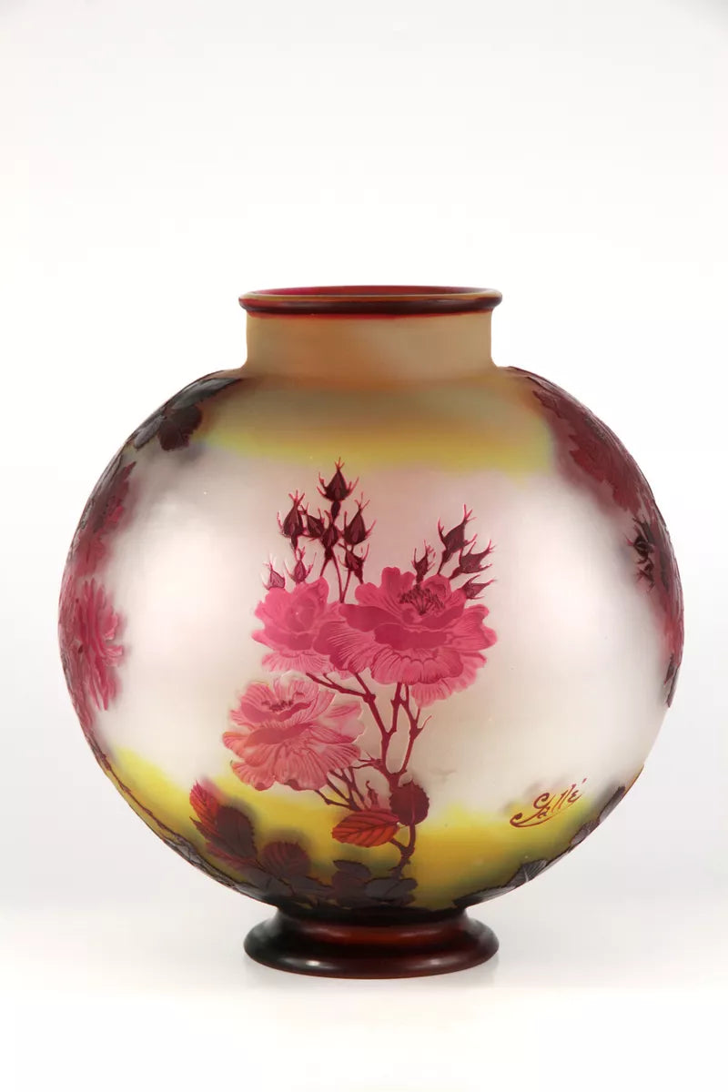 エミールガレタイプの花瓶2 花入 エミールガレタイプの花瓶2 花入 エミール・ガレ「花文 花瓶