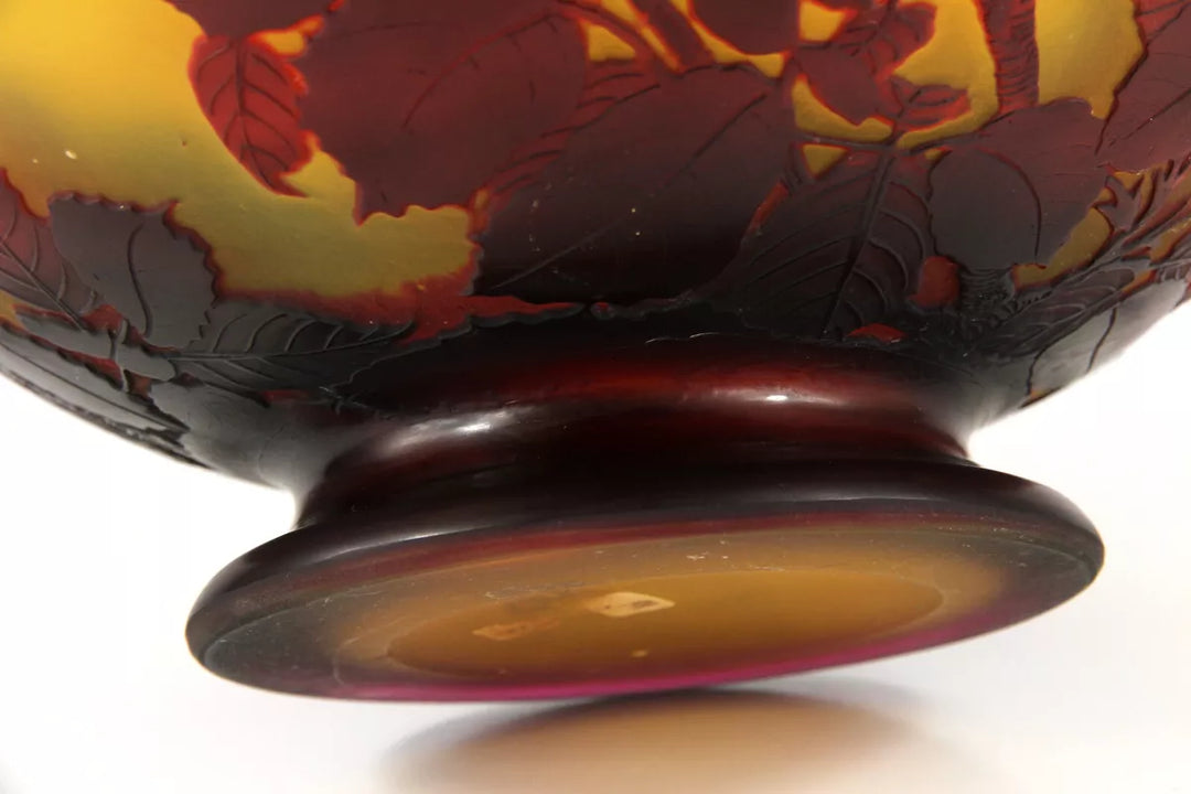 エミールガレ 薔薇の花が描かれた花瓶 – アンティークテーブルウェア