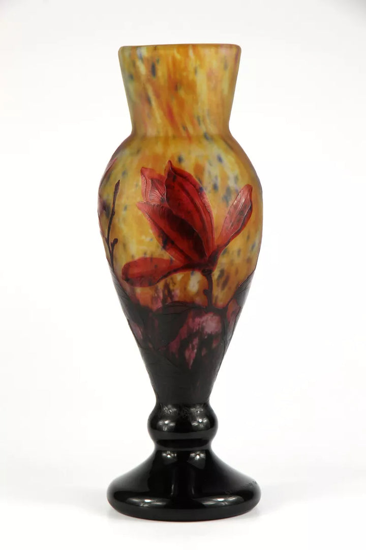 ドーム兄弟（ドームナンシー）マグノリア（木蓮）が描かれた花瓶