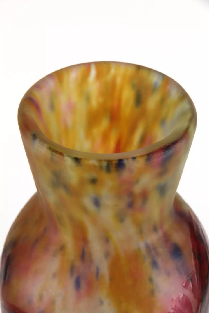 ドーム兄弟（ドームナンシー）マグノリア（木蓮）が描かれた花瓶