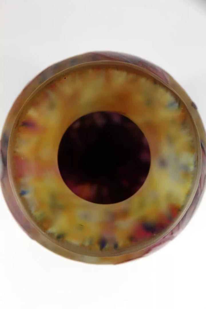 ドーム兄弟（ドームナンシー）マグノリア（木蓮）が描かれた花瓶