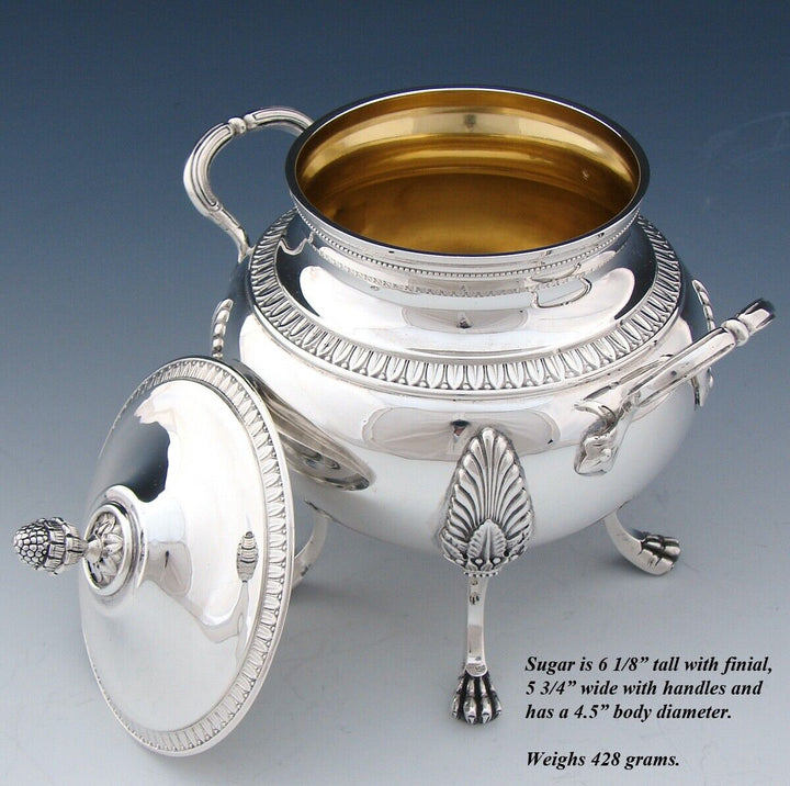 オディオ ホール スターリングシルバー 王族御用達コーヒー＆ティーセット4点