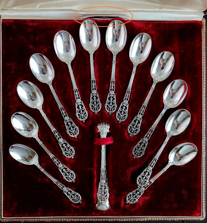 ピュイフォルカ フレンチ スターリングシルバー ゴシックルネッサンス フラットウェアセット