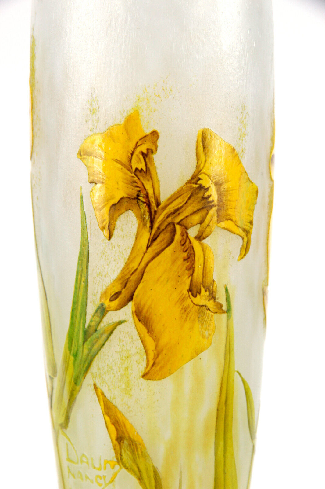 ドーム兄弟（ドームナンシー） アイリスの花が描かれた花瓶 アール