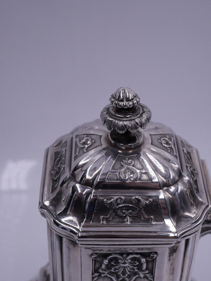 ピュイフォルカ純銀 スターリングシルバーのコーヒーポット  ゴシック様式