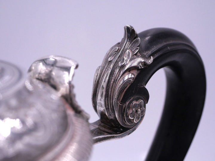 カルディヤック スターリングシルバー コーヒーポット  ルネサンス マスカロン