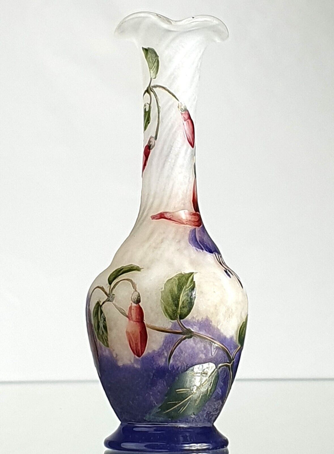 ドーム兄弟（ドームナンシー） フクシアの花のくびれ型花瓶