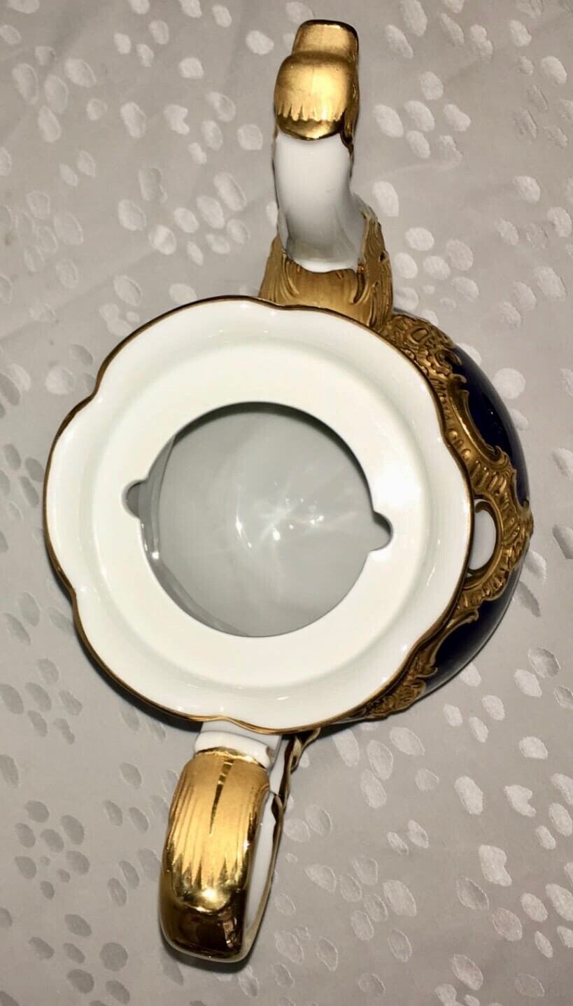 マイセン Bフォーム スキャタードフラワー コバルト 金彩 プレート 皿 1級品 マイセン Bフォーム スキャタードフラワー コバルト 金彩