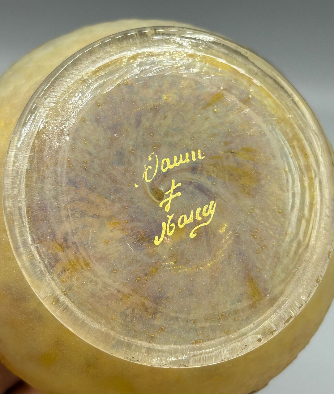 ドーム兄弟（ドームナンシー）バラとトンボが描かれた花瓶