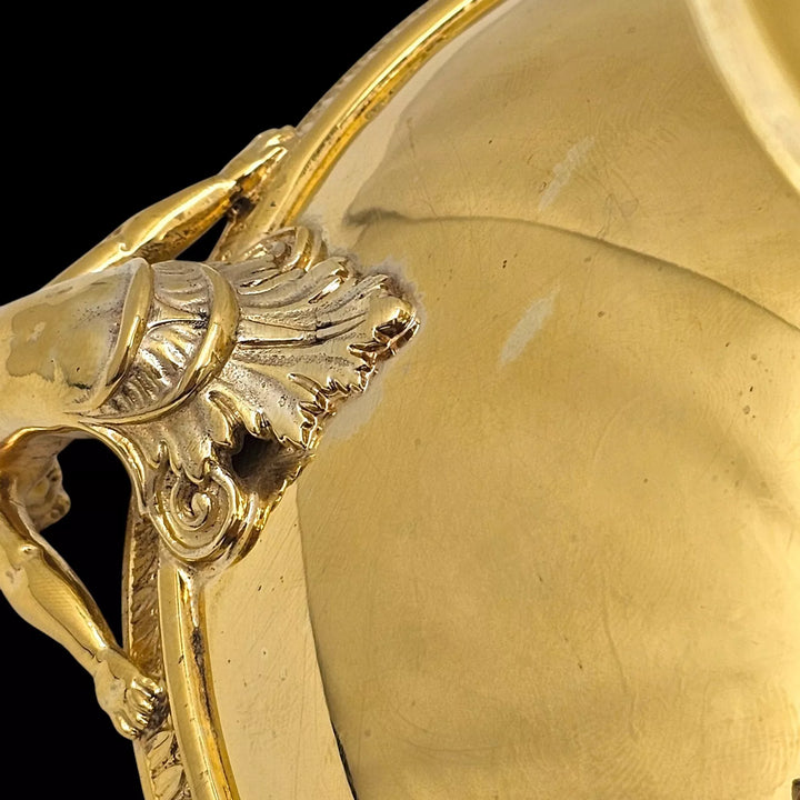 オディオ (Odiot)  ゼフィールハンドル付きヴェルメイユ製カップ 純銀