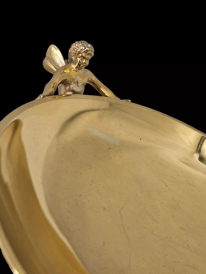 オディオ (Odiot)  ゼフィールハンドル付きヴェルメイユ製カップ 純銀