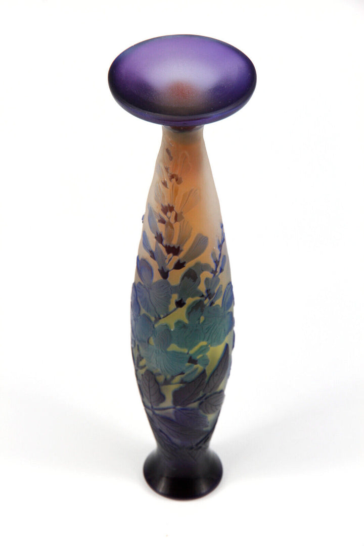 エミールガレ 藤の花が描かれた高級ラインの花瓶 アールヌーボー時代の作品