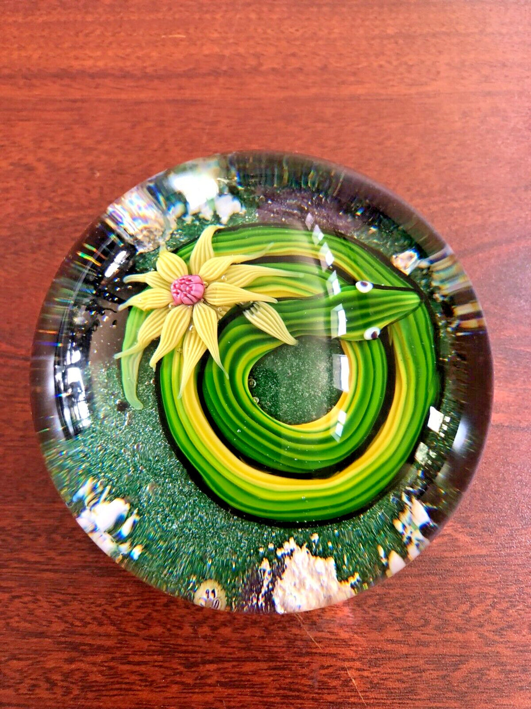 ヴィンテージ バカラ 緑ヘビのペーパーウェイト  1970年