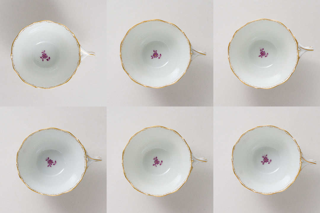 マイセン 紫の花 コーヒー（ティー）サービスセット 6人用 21点