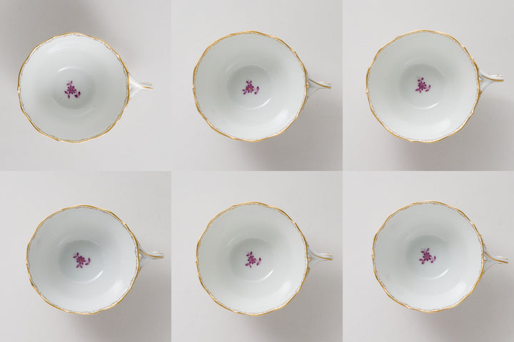 マイセン 紫の花 コーヒー（ティー）サービスセット 6人用 21点