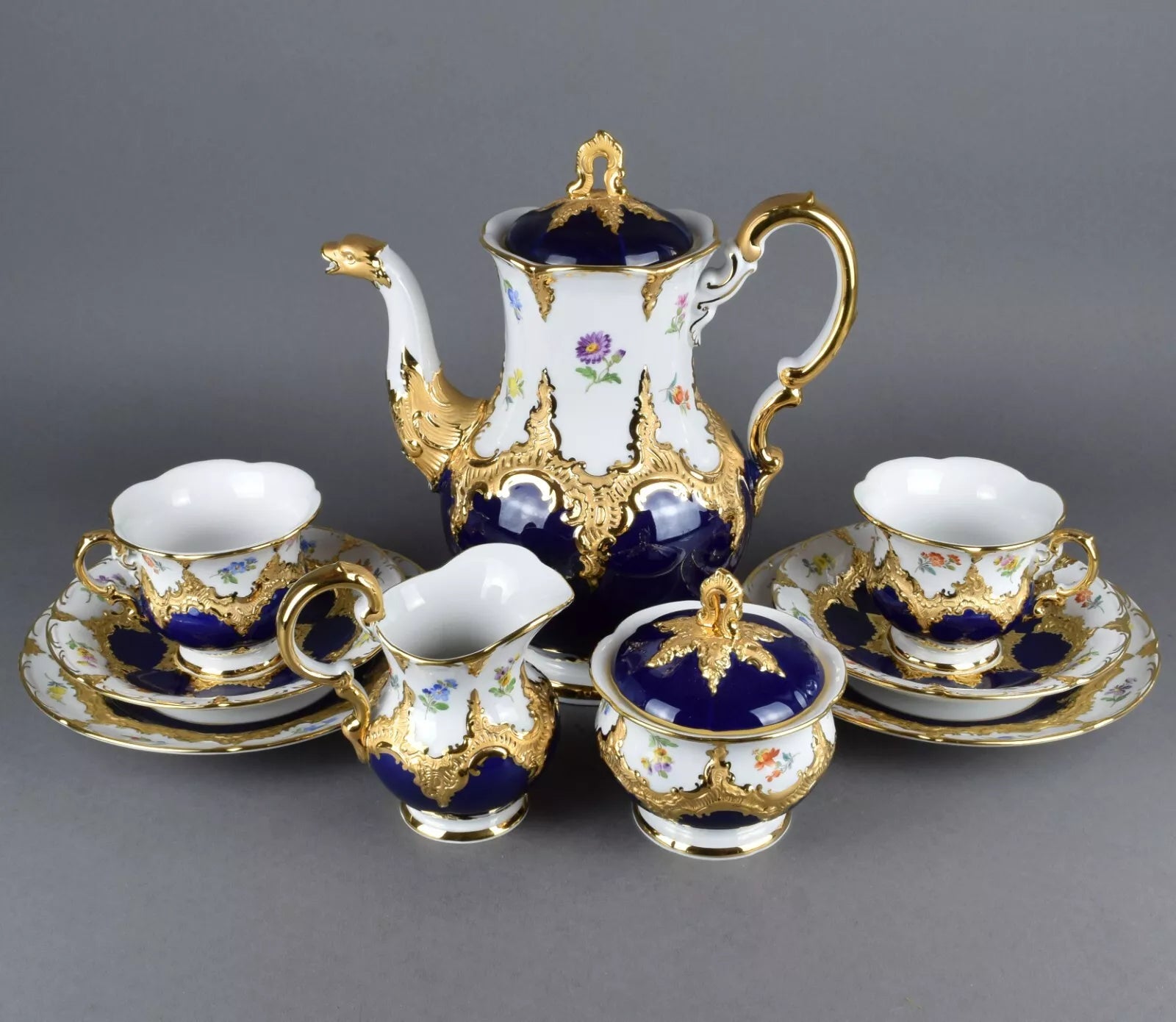 マイセンリキュールセットカップ4客アンティーク マイセンリキュールセットカップ4客アンティーク