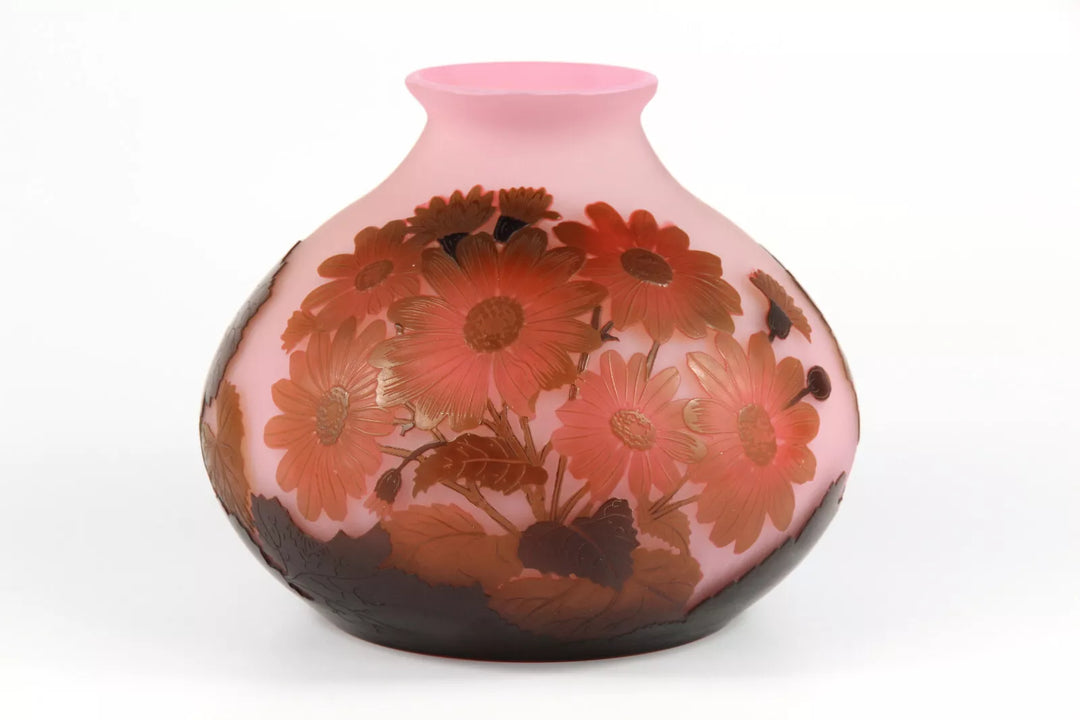エミールガレ サイネリアの花が描かれた花瓶