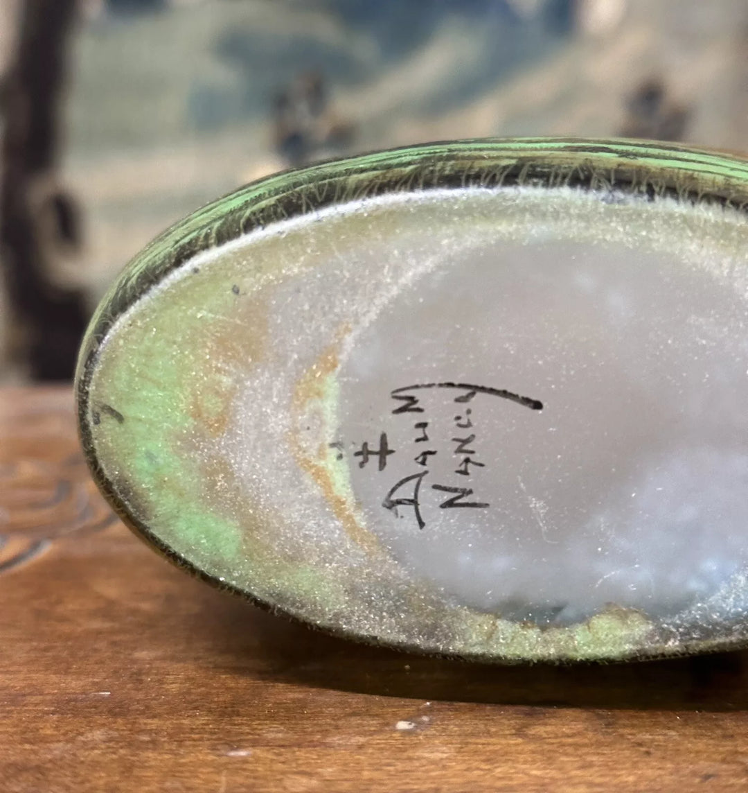 ドーム兄弟（ドームナンシー）平原と山々の風景が描かれた秋景色の花瓶