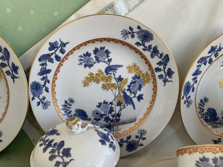 マイセン食器（古マイセン）鳥の絵と牡丹の花のコーヒーカップセット