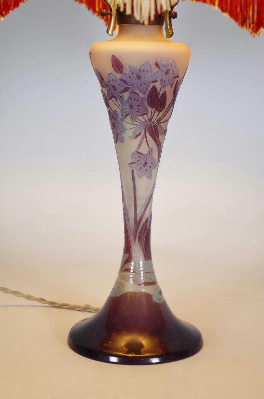 エミールガレ ホテイアオイの花のランプ