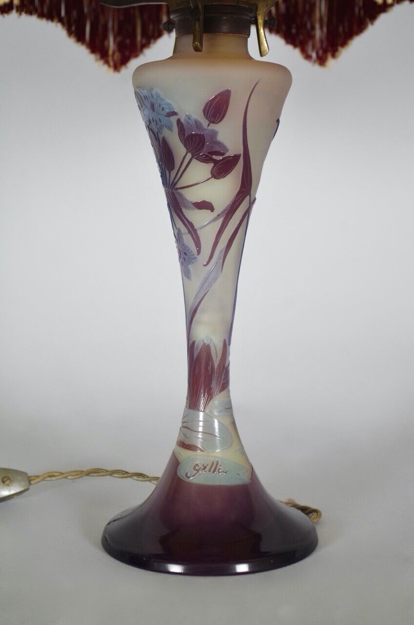 エミールガレ ホテイアオイの花のランプ