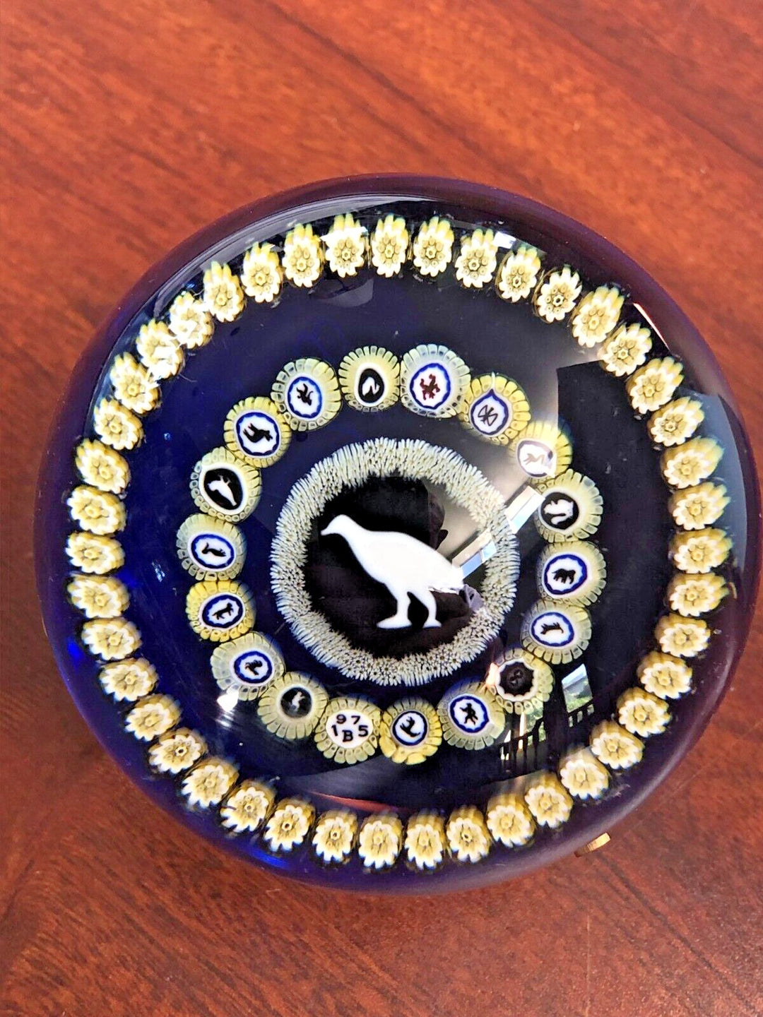 ヴィンテージ バカラ 雄鶏のガラスペーパーウェイト 1975年