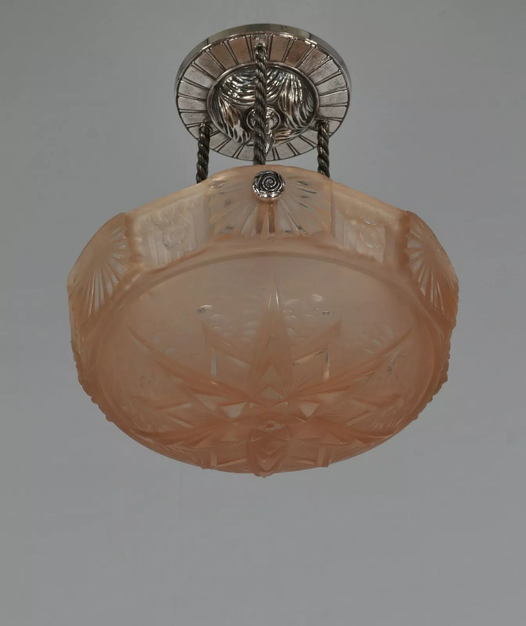 ミューラー兄弟&PETITOT フランス製アールデコペンダントシャンデリア（天井照明）1930年代