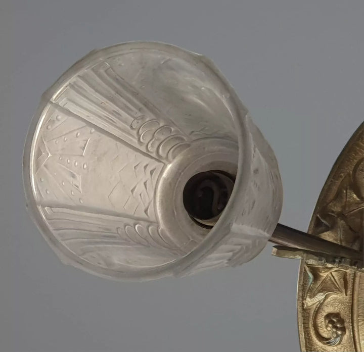 ミューラー兄弟 金メッキブロンズ製シャンデリア