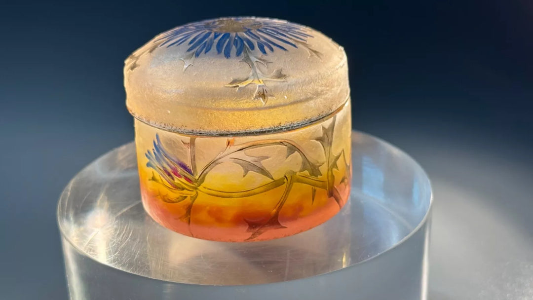 ドーム兄弟（ドームナンシー） アザミの花が描かれた小物入れ クリスティーズのお品