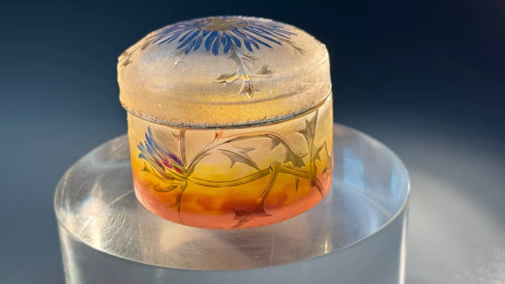 ドーム兄弟（ドームナンシー） アザミの花が描かれた小物入れ クリスティーズのお品