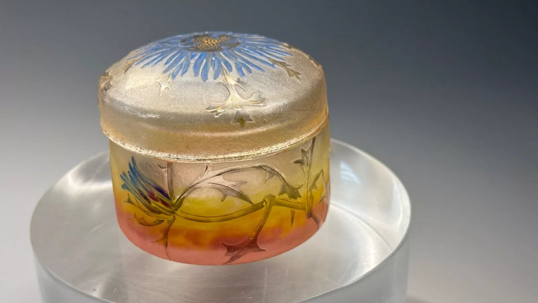 ドーム兄弟（ドームナンシー） アザミの花が描かれた小物入れ クリスティーズのお品