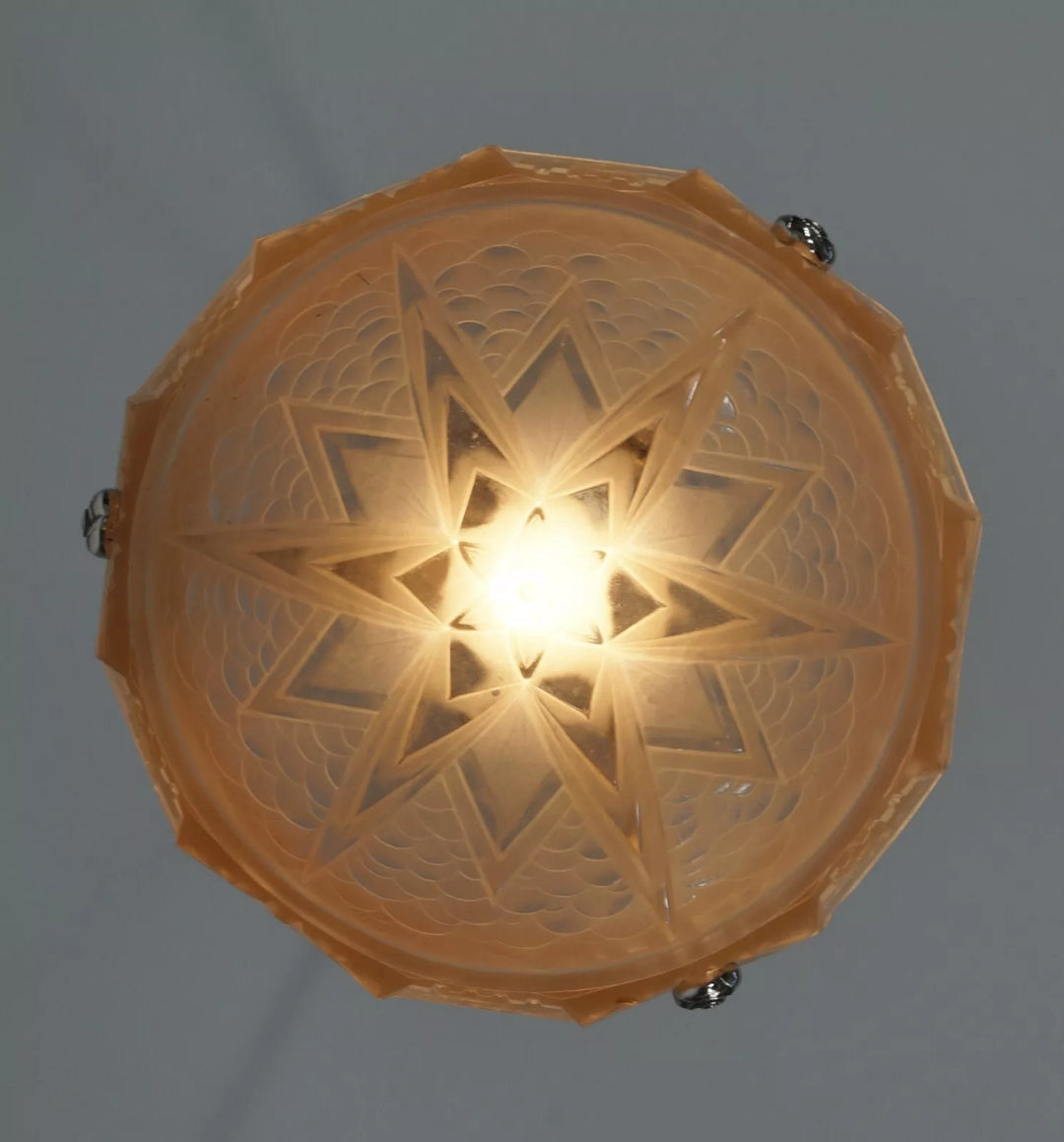 ミューラー兄弟&PETITOT フランス製アールデコペンダントシャンデリア（天井照明）1930年代