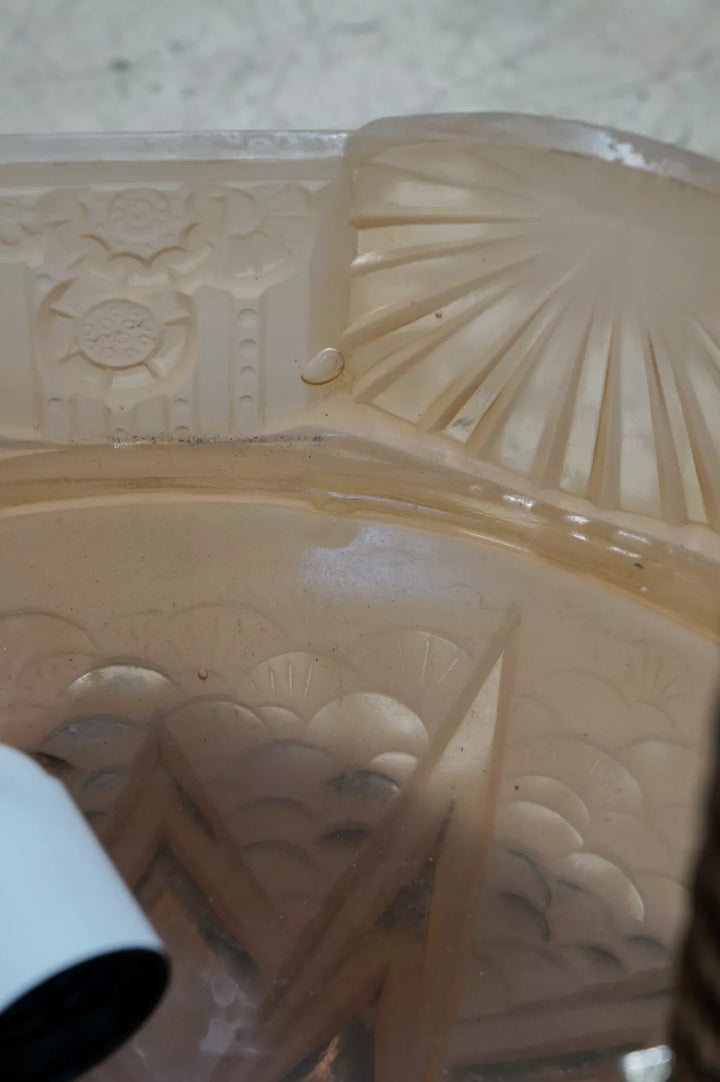 ミューラー兄弟&PETITOT フランス製アールデコペンダントシャンデリア（天井照明）1930年代