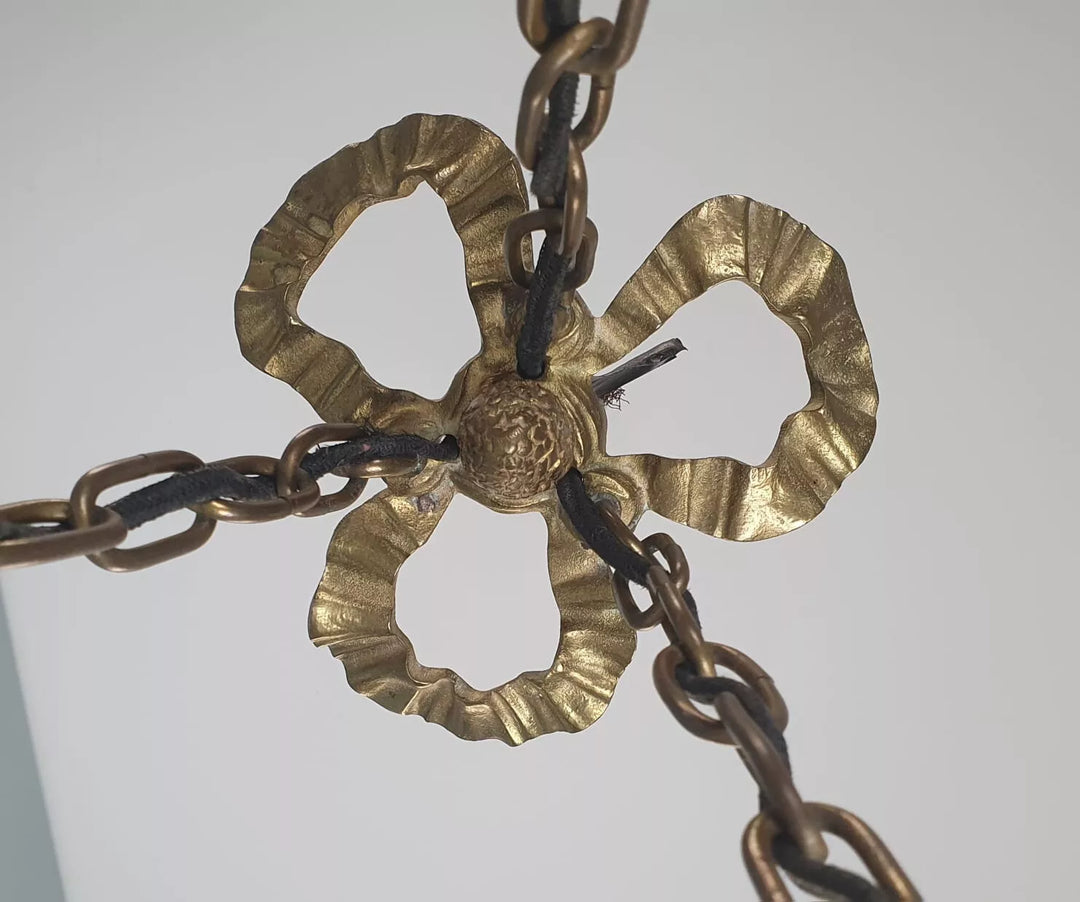 ミューラー兄弟 金メッキブロンズ製シャンデリア