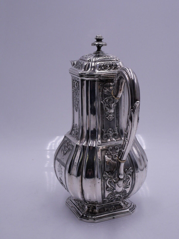 ピュイフォルカ純銀 スターリングシルバーのコーヒーポット  ゴシック様式