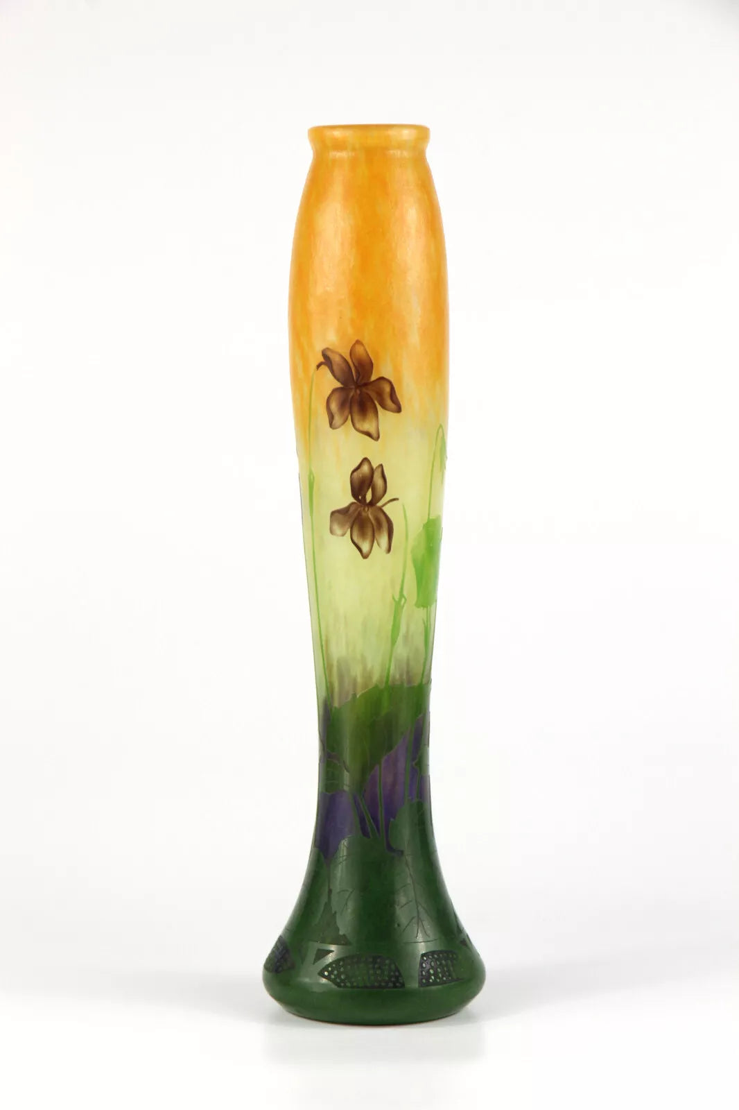 ドーム兄弟（ドームナンシー）スミレの花が描かれた花瓶