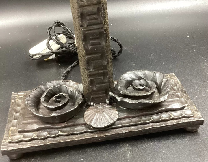 ドーム兄弟(ドームナンシー) チューリップのダブルテーブルランプ  アールヌーボー時代の作品