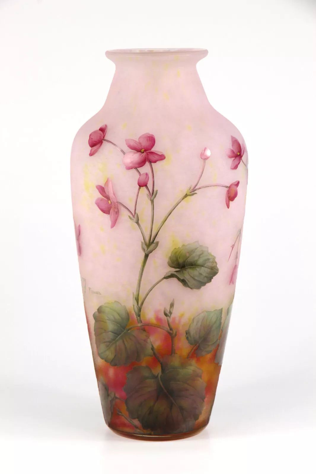 ドーム兄弟（ドームナンシー）ゼラニウムの花が描かれた花瓶