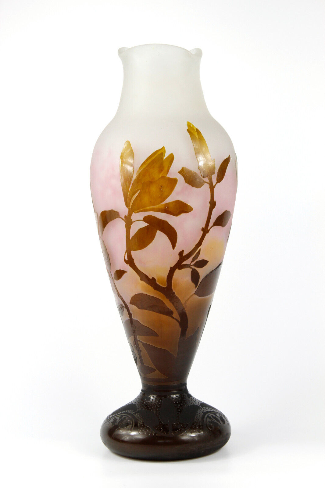 ドーム兄弟（ドームナンシー）マグノリアの花の大型花瓶