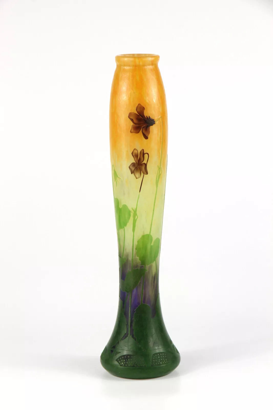 ドーム兄弟（ドームナンシー）スミレの花が描かれた花瓶