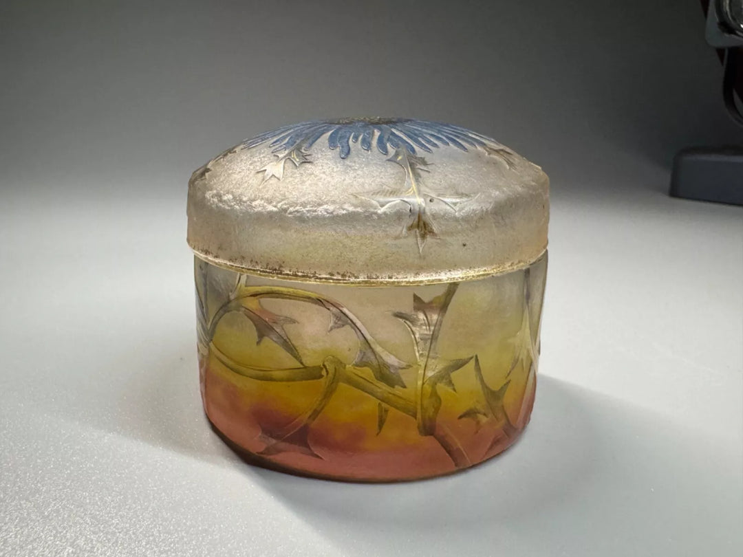 ドーム兄弟（ドームナンシー） アザミの花が描かれた小物入れ クリスティーズのお品